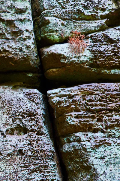 背景上的砂岩岩 — 图库照片