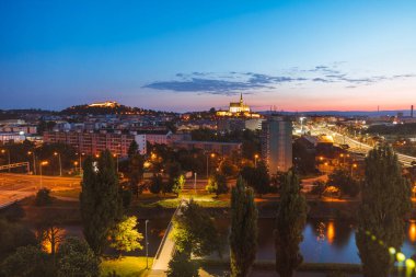 Brno Panoraması 'nın manzaralı çekimi