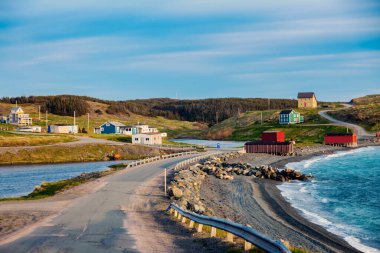 Newfoundland 'da bir yerin manzaralı çekimi