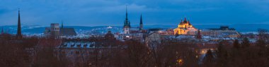Olomouc Panoraması 'nın manzaralı çekimi