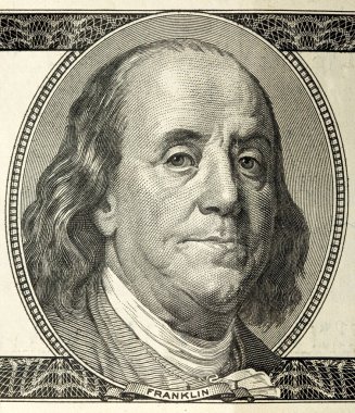 Benjamin Franklin, ABD banknotuyla ilgili. 
