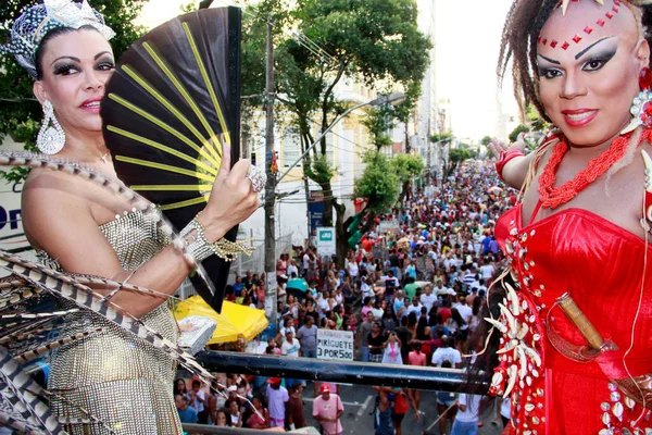 Dia Tempo Tiro Orgulho Gay Desfile Salvador — Fotografia de Stock
