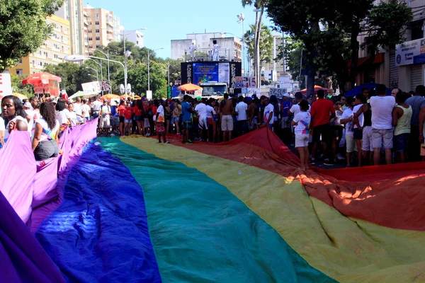 Día Toma Del Desfile Del Orgullo Gay Salvador — Foto de Stock