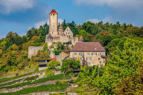 Castle Hornberg Neckarzimmern Baden Wrttemberg Germany — Stock Photo, Image