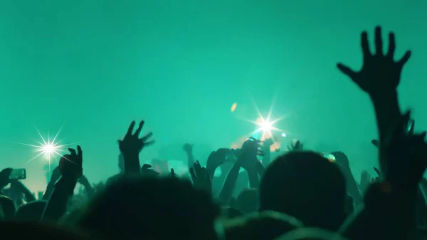 Concert Music Festival Celebrate Party People Rock Concert Crowd Happy — Zdjęcie stockowe