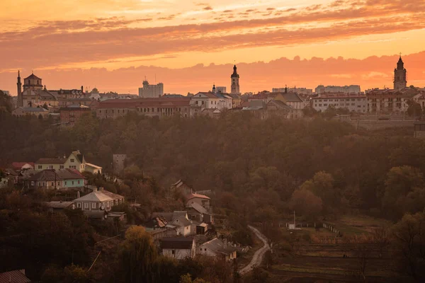 Panorama Města Kamianets Podilskyi — Stock fotografie