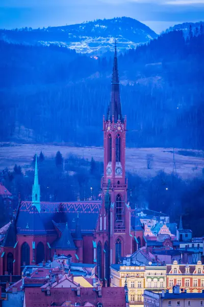 Collegiate Church Saint Mary Walbrzych — Stock Photo, Image