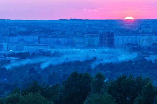 Panorama Rzeszow Sunset — Foto Stock