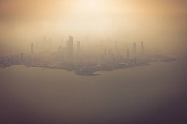 Letecké Panorama Města Kuvajt — Stock fotografie