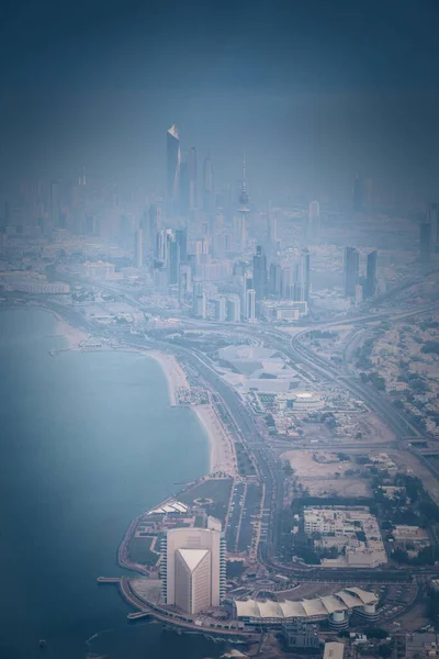 Aerial Panorama Kuwait City — Stock Photo, Image