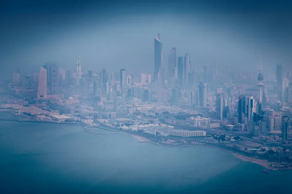 Panorama Aéreo Cidade Kuwait — Fotografia de Stock