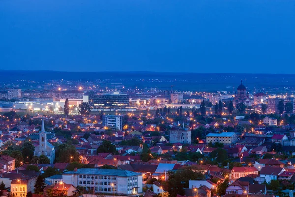 Panorama Oradea Wieczorem — Zdjęcie stockowe