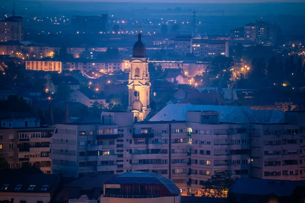 Panorama Van Oradea Avonds — Stockfoto