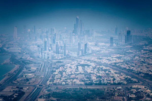Antenowe Panorama Miasta Kuwejt — Zdjęcie stockowe