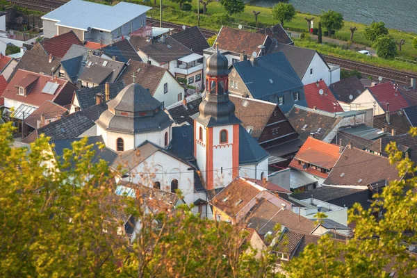 Krásný Výhled Panorama Trechtingshausen — Stock fotografie