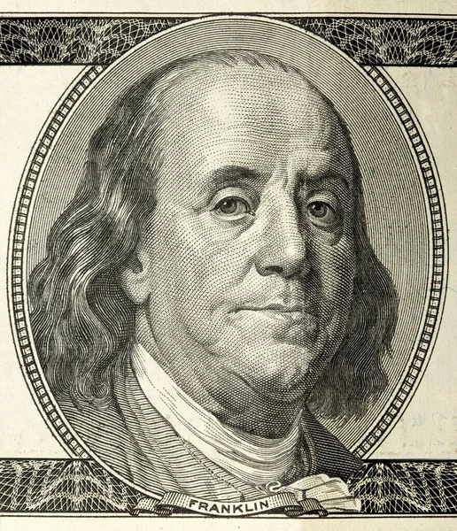 Benjamin Franklin Banknote — Stock Photo, Image