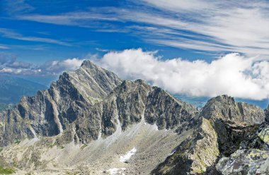 dağlar ve mavi gökyüzü manzara 