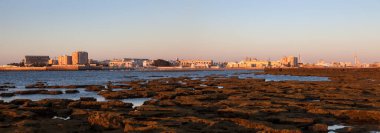 Cadiz şehrinin Panoraması 