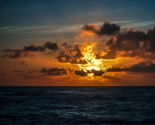 Sea View Sunset Saint Vincent Grenadines Pictures — Stock Photo, Image