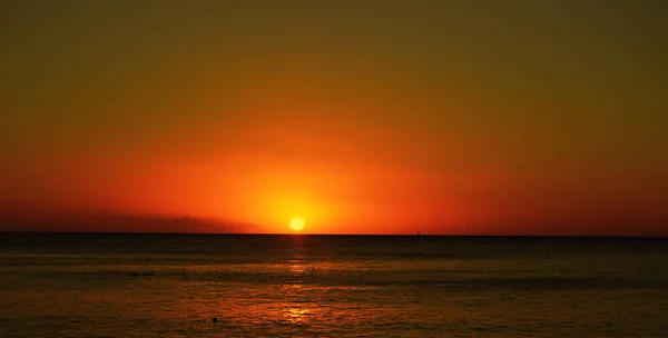 Zeezicht Bij Zonsondergang Saint Vincent Grenadines Foto — Stockfoto