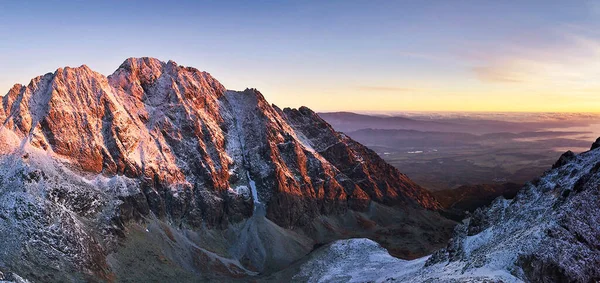 Вид Горы Закате — стоковое фото