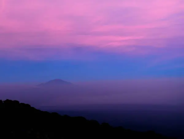 Prachtig Uitzicht Schilderachtige Zonsondergang Albanië — Stockfoto