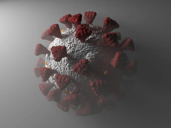Covid Coronavirus Virus Pandémico Células Sars Cov Niebla — Foto de Stock
