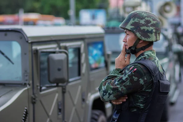 Wojskowy Zamach Stanu Tajlandii — Zdjęcie stockowe