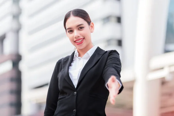 Professional Business Woman Blurred Background — Stock Photo, Image