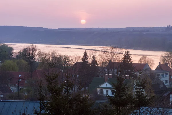 Sunset Vistula Kazimierz Dolny — 图库照片