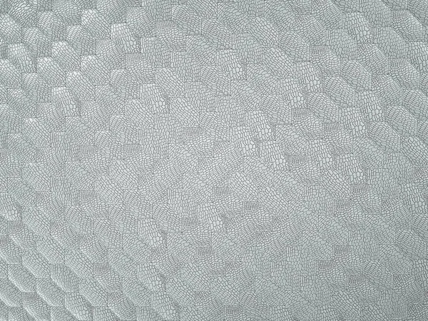 Aligator Atau Buaya Tekstur Jahitan Kulit Putih Heksagon — Stok Foto