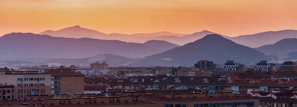 Panorama Pamplona Durante Pôr Sol — Fotografia de Stock
