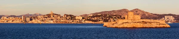 Panorama Marsylii Archipelagu Frioul — Zdjęcie stockowe