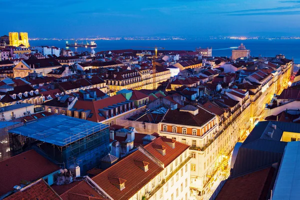 Architektur Von Lissabon Abend — Stockfoto