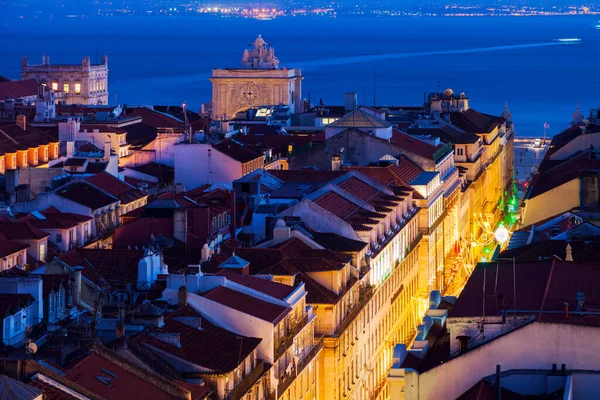 Архитектура Лиссабона Вечером — стоковое фото