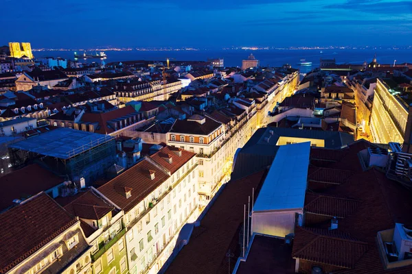 Architektura Lizbony Wieczorem — Zdjęcie stockowe