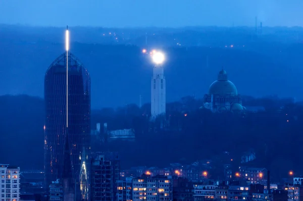 Panorama Cidade Liège — Fotografia de Stock