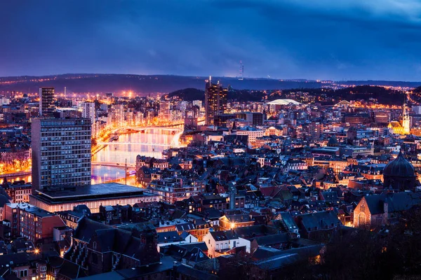 Panorama Van Luikse Stad — Stockfoto
