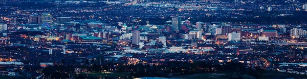 Antenowe Panoramę Belfast — Zdjęcie stockowe