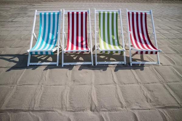 Strand Deck Farben Hintergrundansicht — Stockfoto
