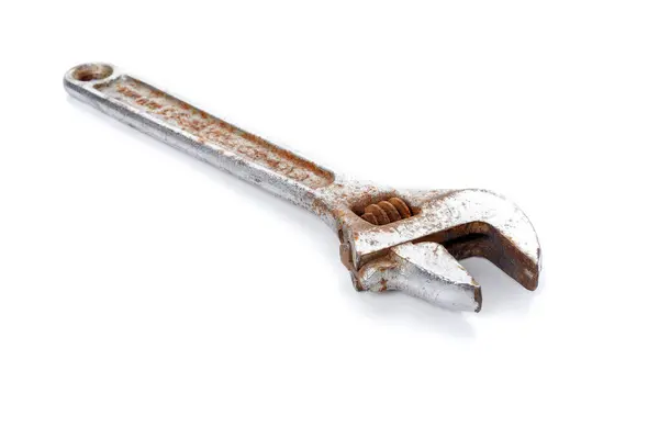 Adjustable Wrench Close — Stock Photo, Image