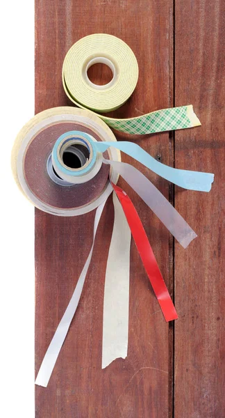 Top View Many Adhesive Tapes — Stock Photo, Image