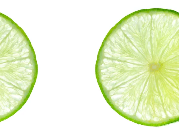 Yeşil Taze Limon Yakın Çekim Manzaralı — Stok fotoğraf