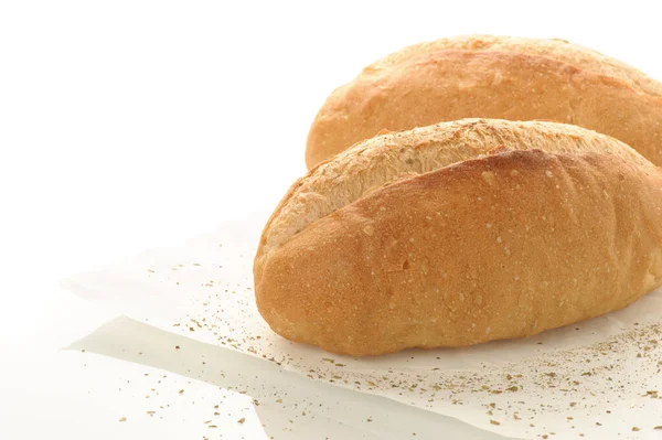 自制小法式法式面包的特写镜头 — 图库照片