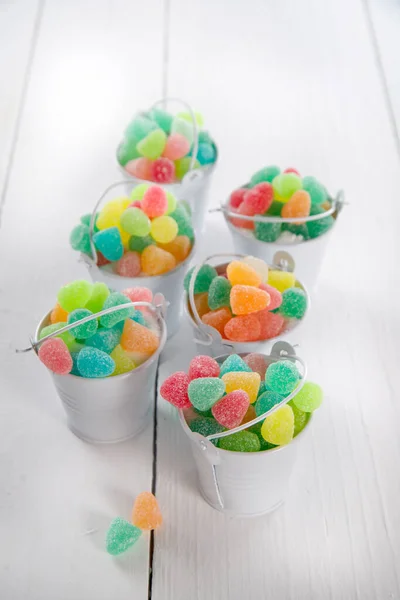 Multicolored Soft Candies Close View — Stock fotografie