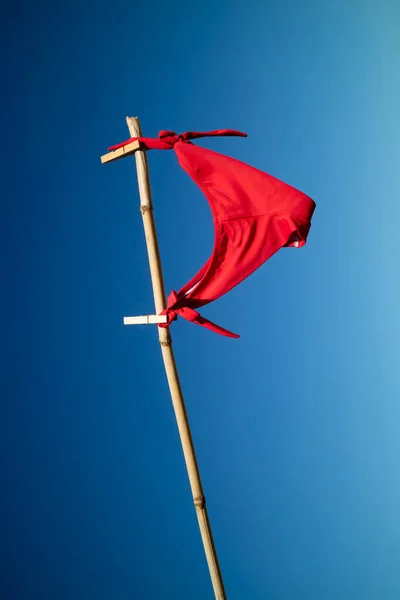 Женский Купальник Высохнуть Ветру Флаг — стоковое фото
