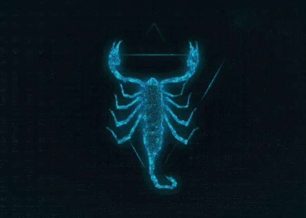 Escorpio Zodiaco Animal Signo Diseño Gráfico —  Fotos de Stock