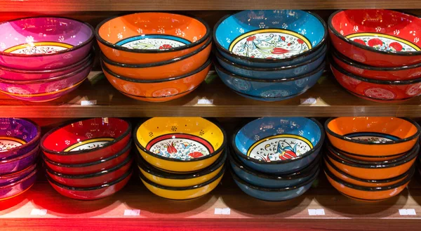 Traditional Turkish Ceramic Plates — Stock Photo, Image