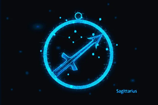 Sagittarius Zodiac Tecken Astrologi Tecken — Stockfoto