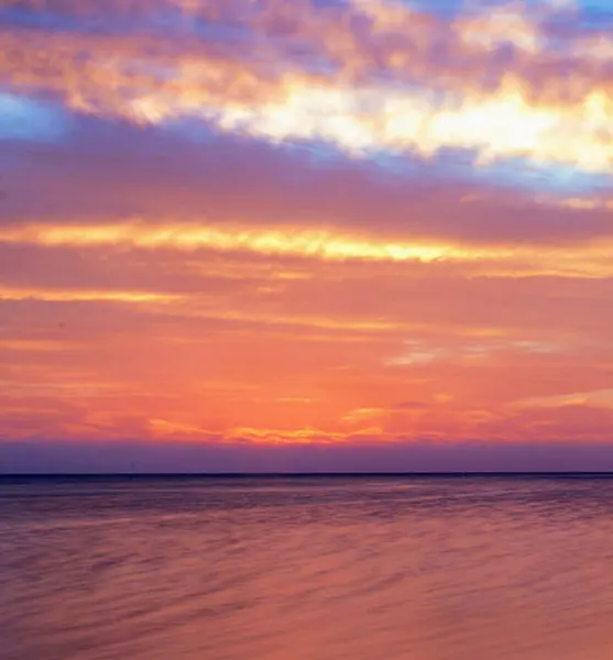 Schilderachtig Schot Van Mooie Dramatische Zonsondergang Voor Achtergrond — Stockfoto